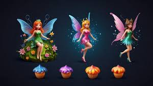 Fairy 3d Icon Design Collection
