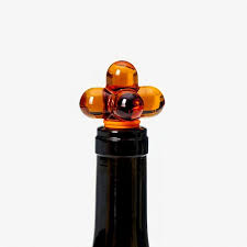 Hobknob Glass Bottle Stopper Gessato