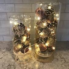 Cylinders Clear Glass Vases Light Up