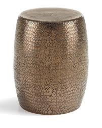 Blare Brass Garden Stool