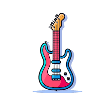 Premium Vector A Drawing Of A Guitar