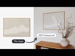 Diy Textured Canvas Art Home Decor On