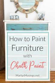 How To Chalk Paint Furniture Marty S