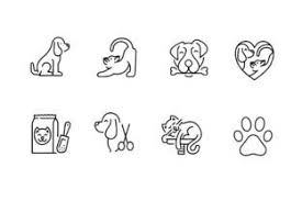 Dog And Cat Icon Set Graphic By