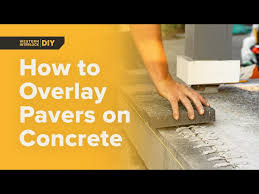 How To Install Patio Pavers Over An