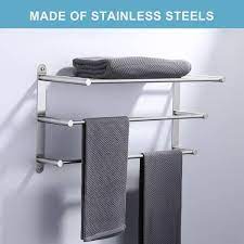 Aleasha 3 Tier Wall Mounted Towel Rack