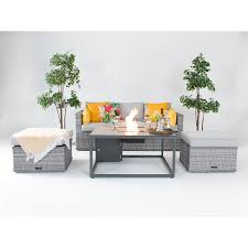 Garden Furniture With Fire Pit Table
