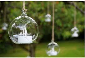 Clear Hanging Glass Bauble Ball