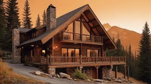 Home Icon With A Mountain Retreat Design