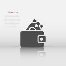 Wallet Icon In Flat Style Purse Vector