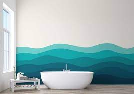 Ocean Wave Blue Wallpaper Abstract