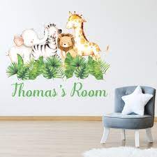 Baby Safari Animals Wall Sticker