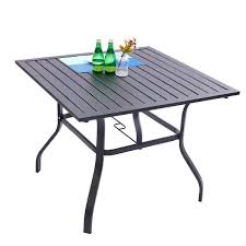 Square Patio Metal Dining Table