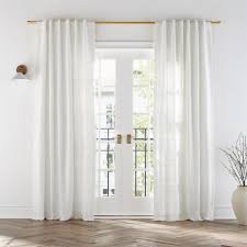 Trevino Cotton Silk White Curtain Panel