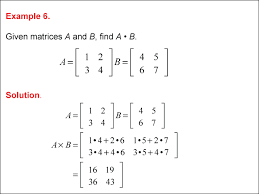 Equations Matrices Example