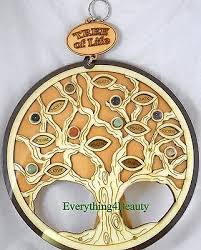 Tree Of Life Icon Wood Carved Wall