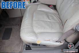 Bottom Leather Seat Cover Dark Oak Tan