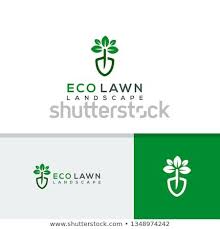 Eco Lawn Logo Template Landscape Icon