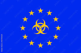 European Union Flag Flag Blue Yellow