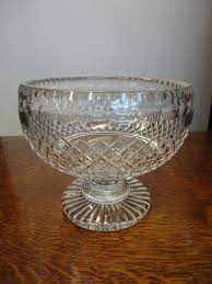 Heavy Quality Vintage Cut Glass Bowl