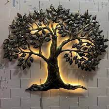 Iron Inch Tree Design Wall Art Size