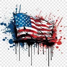 Tattered American Flag Png Melting