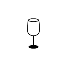 Wine Glass Icon Simple Style Valentine