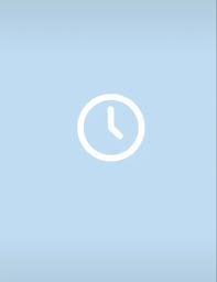 Light Blue Clock Icon App Icon Design