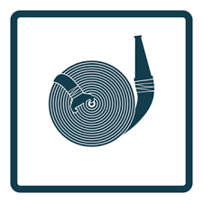 Fire Hose Reel Icon Protect Emergency