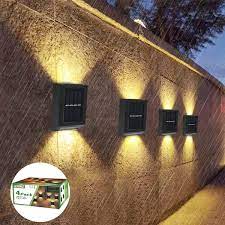 4 Pk 30 Lumen 1 Watt Black Solar Led Outdoor Deck Light Warm Color