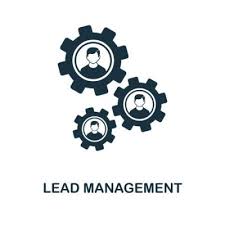 Lead Management Icon Monochrome Style