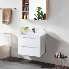 2 Drawer Wall Hung Bathroom Cabinet