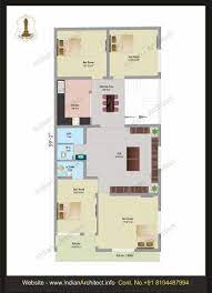 40 Feet Wide Modern House Plan At Rs 7