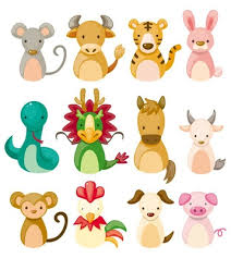 Animal Icon Set Chinese Zodiac Animal