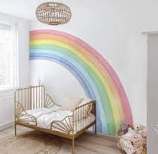 Half Large Rainbow Wall Decal