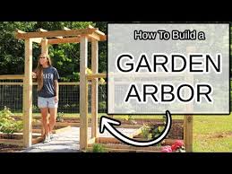 How To Build A Garden Arbor Building