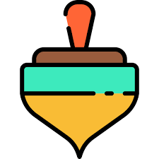 Spinning Top Good Ware Lineal Color Icon
