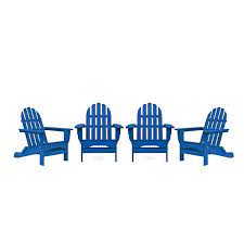 Durogreen Recycled Plastic The Adirondack Chair Blue