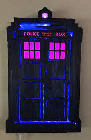 Dr Who Inspired Tardis Wood Carved