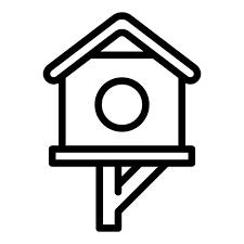 Season Bird House Icon Outline Season