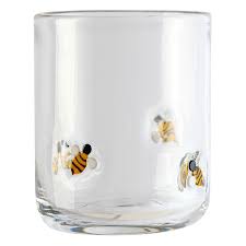 Clear Bee Icon Glass 17 25oz