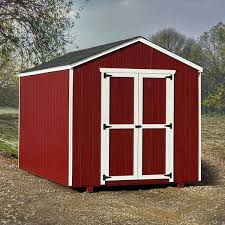 Little Cottage Company Value Gable Precut Kit Solid Wood Storage Shed Size 10 W X 16 D White