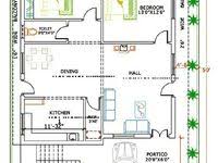 House Plans 2bhk House Plan