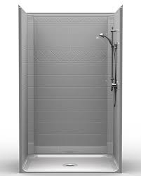 One Piece 48 X 36 Roll In Shower