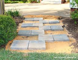 Creating A Paver Stone Zipper Pathway