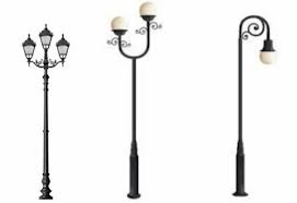 Suryan Iron Lighting Garden Poles For
