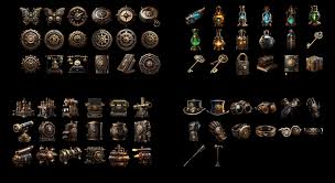 Steampunk Icons Pack In 2d Assets Ue