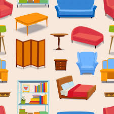 Furniture And Home Decor Icon Seamless