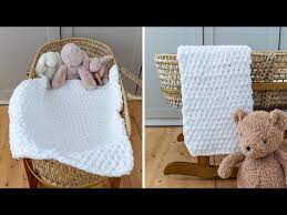 Super Chunky Crochet Baby Blanket
