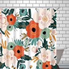 Flowers Shower Curtain Fl Bath